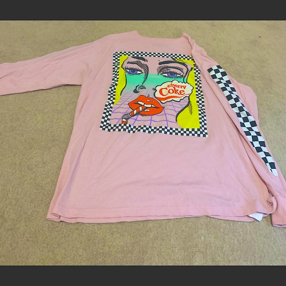 Graphic Checkered Cherry Coke T-Shirt